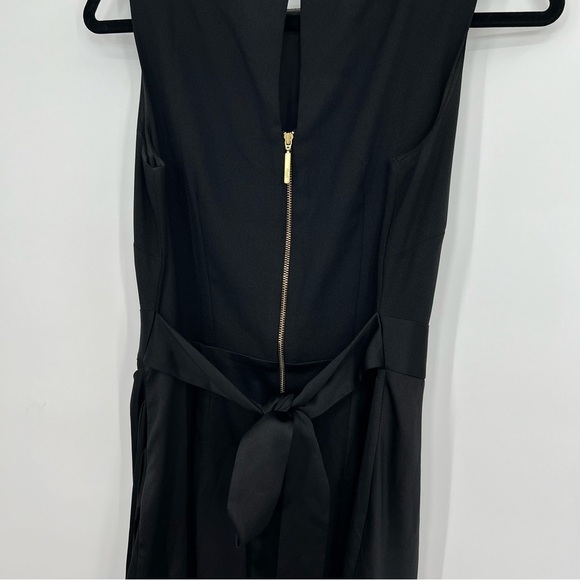 NWT Closet London Black Sleeveless Pencil Dress Pleated Ruched Midi Bodycon 8 - Picture 7 of 10